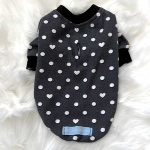 Le Chien Bleu NY Black Hearts and Dots Tee